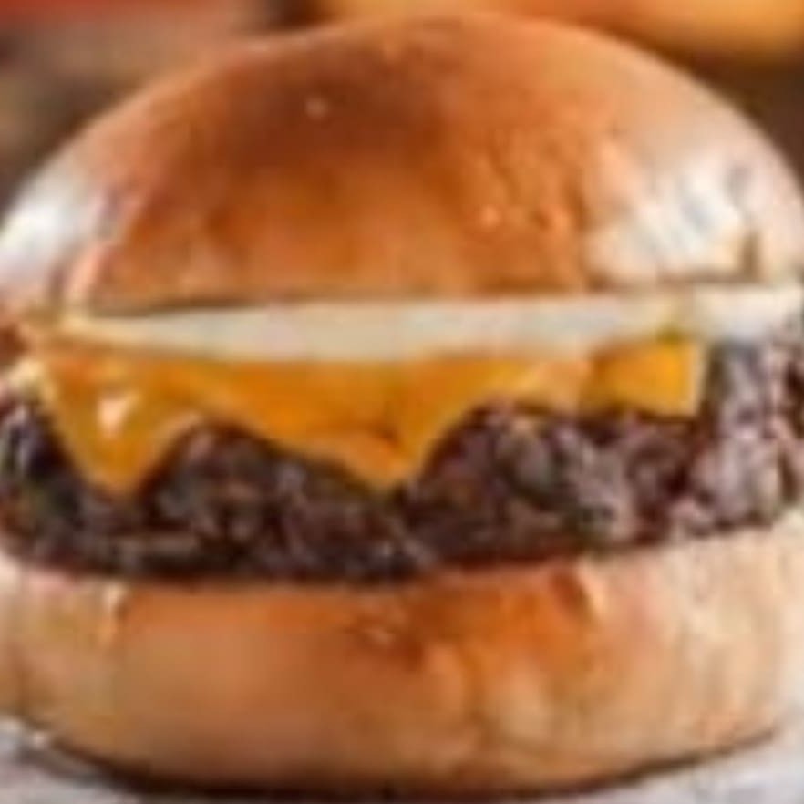 Pão, carne, queijo de cheddar, maionese e ketchup