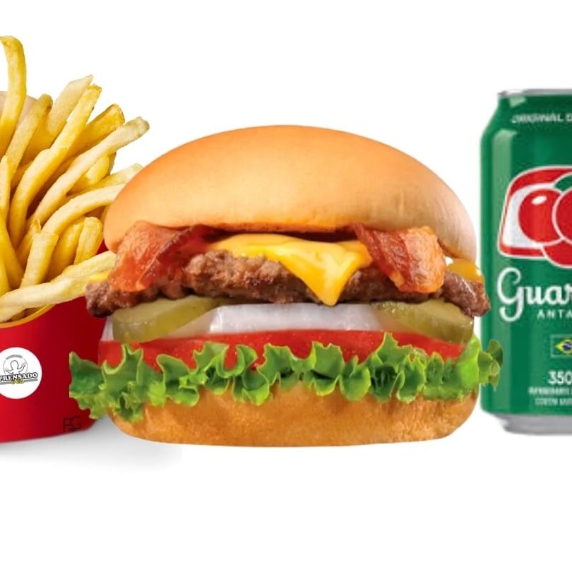 1 carne, queijo cheddar, ovo e alface