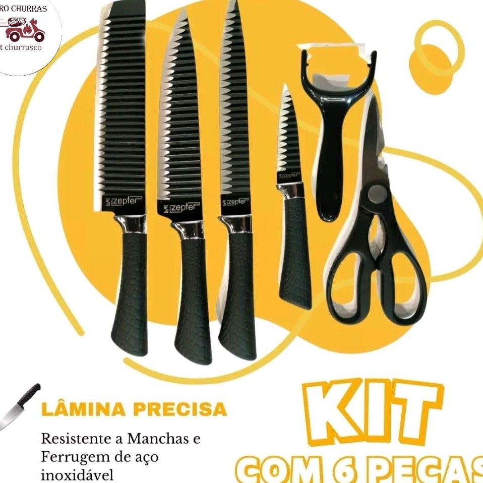 Kit com 6 peças
