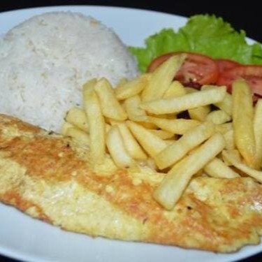 Arroz e fritas