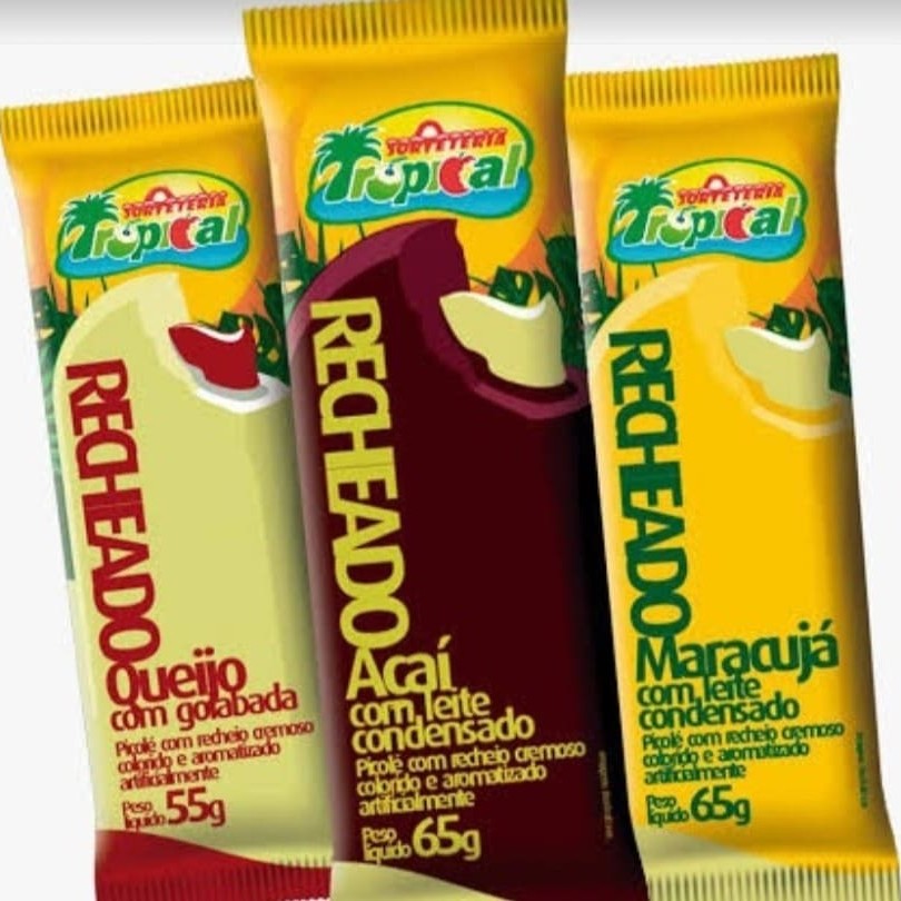 Presenteamos você com o nosso 'Picolé Recheado', uma explosão de sabor refrescante e única. Oferecemos uma variedade de combinações deliciosas que irão encantar o seu paladar: o contraste doce e salgado do Queijo com Goiabada, a união exótica e tropical do Açaí com Leite Condensado, a mistura vibrante e intensa do Maracujá com Leite Condensado, e o sabor autêntico e irresistível da Tapioca com Leite Condensado. Cada sabor é uma experiência inesquecível, uma verdadeira obra de arte congelada.