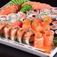 12 hot Filadélfia  12 Uramaki Skin 12 Califórnia  1 mini temaki Filadélfia  1 mini Temaki Skin