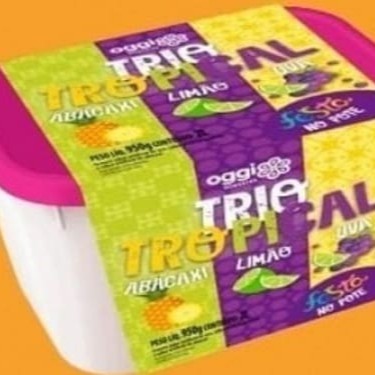 Delicioso Sorvete de Limão + Uva + Abacaxi de 02 litros