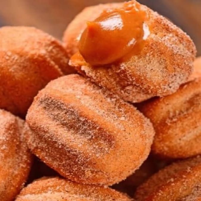 Super Promo, 15 unidades de mini churros Doce de leite!    Saboroso, sequinho, sobremesa, doce, doce de leite, sabor!