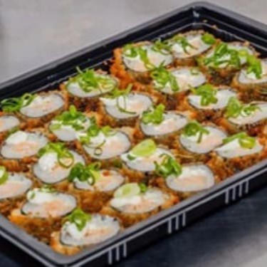 Arroz ,salmão ,crean cheese e cebolinha