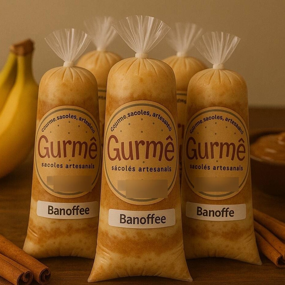 O queridinho das sobremesas agora em versão sacolé! Creme de Ninho com banana caramelizada e um toque de canela, sobre base de biscoito e doce de leite artesanal. Um espetáculo de sabor!