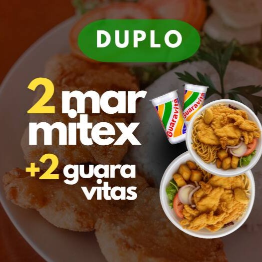 Promoção: 2 Quentinhas + 2 Guaravitas. Escolha a opção da sua Quentinha!