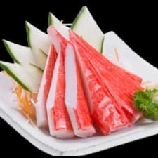 Carne de caranguejo.