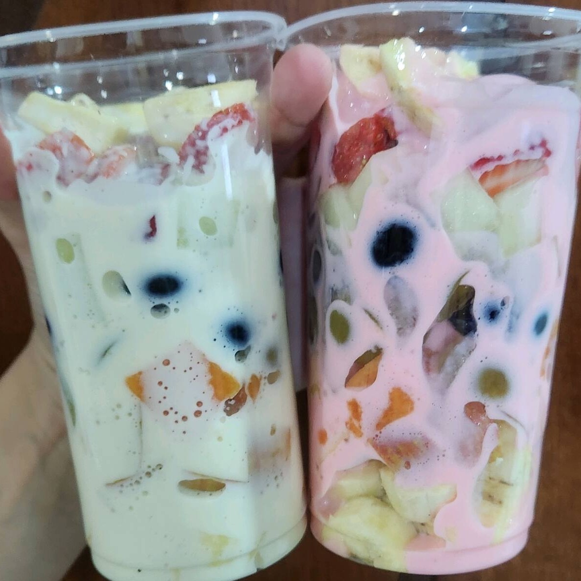 Mamão - Banana - Morango - Kiwi - Melão - Maçã - Uva Verde - Uva Roxa