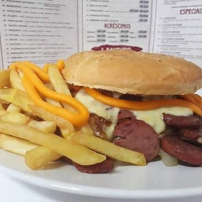 Batata e refrigerante lata