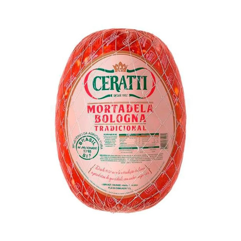 De textura firme e sabor equilibrado, a mortadela Ceratti é produzida com ingredientes selecionados e um toque artesanal inconfundível.