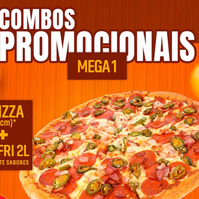 1 Pizza Gg (40cm) com um refrigerante de 2 litros