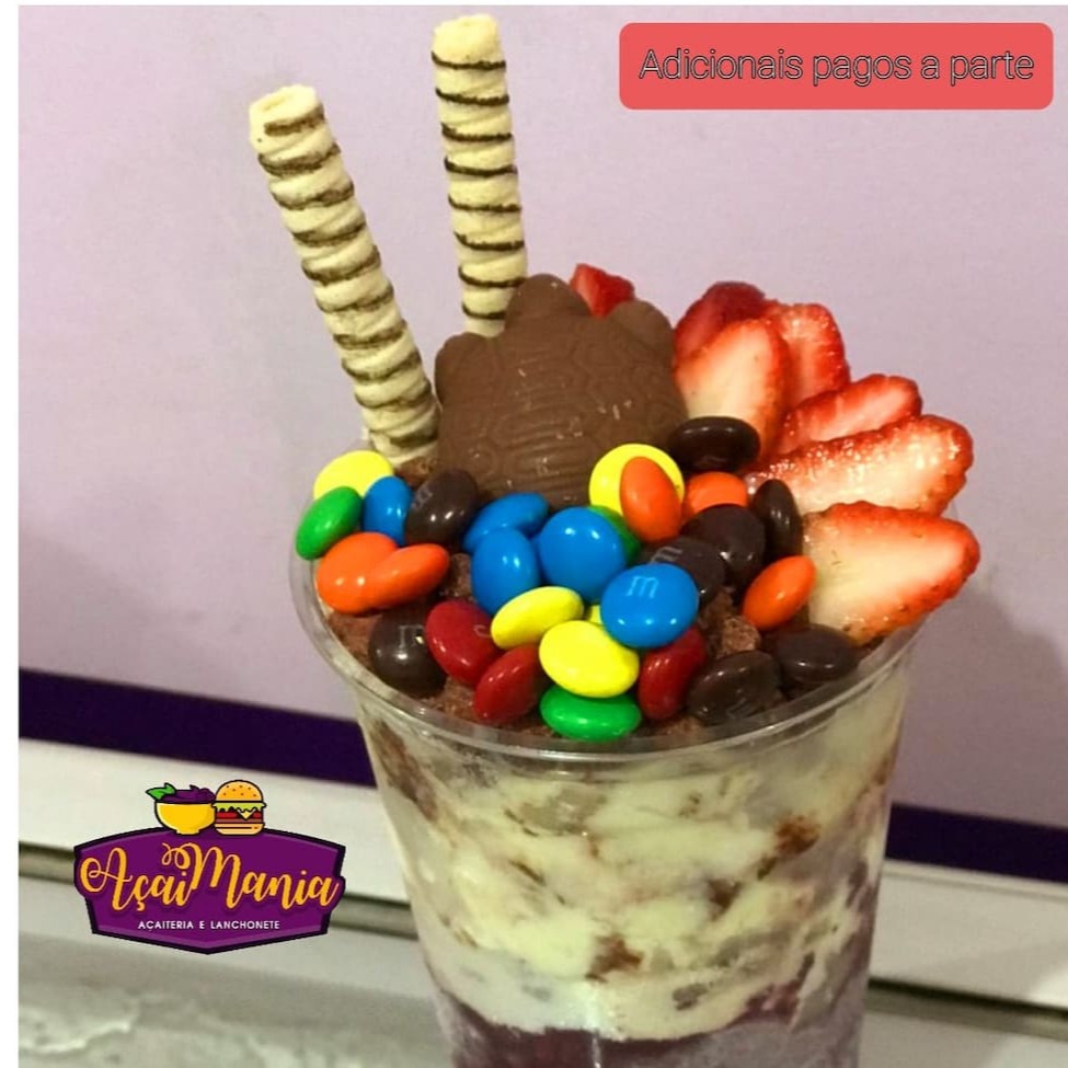 O melhor açaí você só encontra aqui no açaí mania. Monte do seu jeito.  *Não enviamos complementos separadamente.