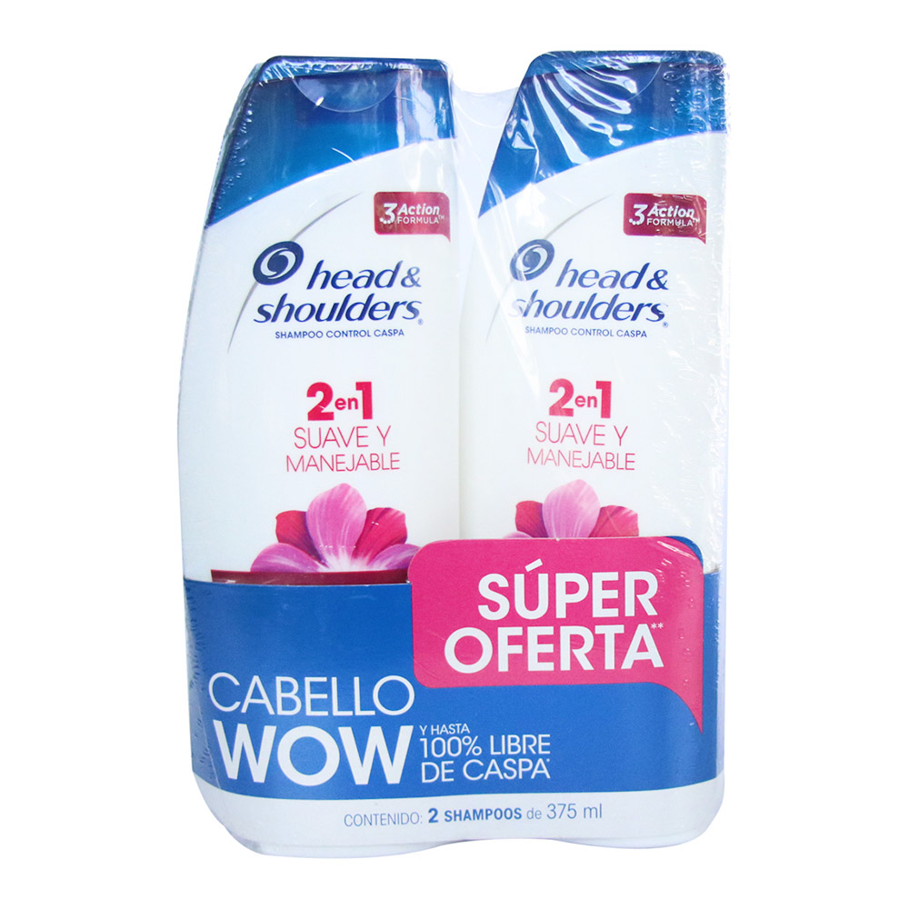 SHAM H Y S SUAVE  Y MANEJABLE*375ML*2UND
