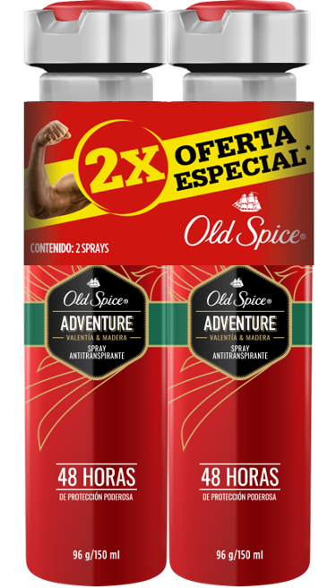 DES OLD SPICE SPRAY ADVENTU*150M*2U