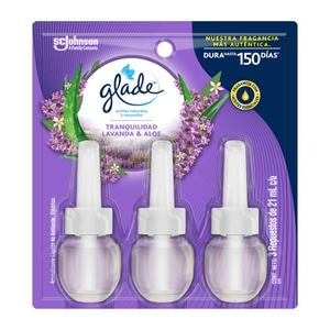 AMBIENTADOR GLADE ACEITE LAVANDA*3U