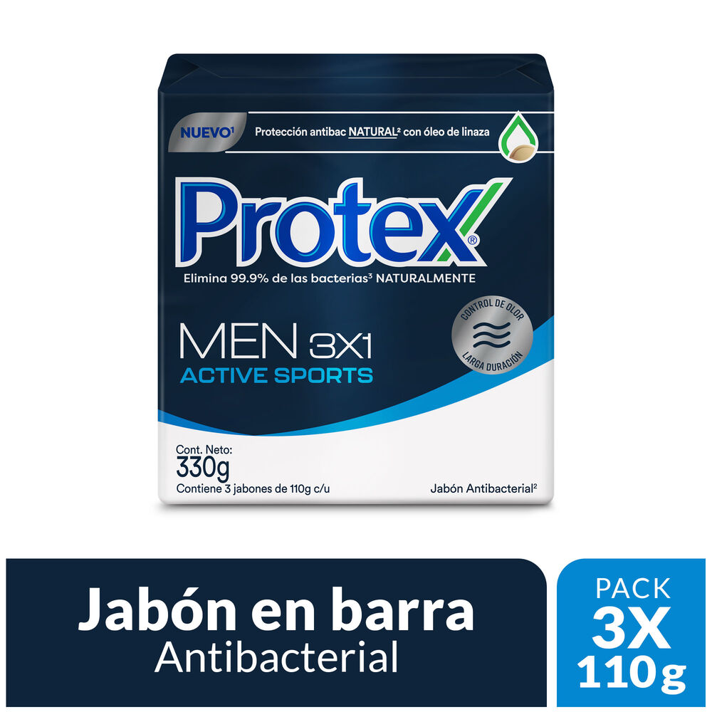 JABON BAÑO PROTEX MEN*3*110G