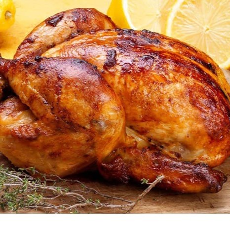 Descubra o sabor incomparável do nosso 'Frango Assado - o Melhor do Bairro', realçado pelo nosso tempero exclusivo da casa, cuidadosamente criado e aplicado à mão. Ele é assado à perfeição, resultando em uma carne suculenta e uma pele crocante e dourada, entregando uma experiência gastronômica verdadeiramente única. Consagrado como o melhor frango assado do , este prato é a prova do nosso compromisso com a excelência culinária. Acompanha Farofa