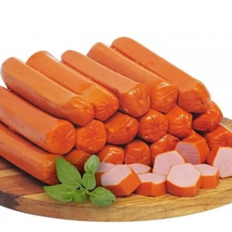 Salsicha embalada na bandeja com 10 und.