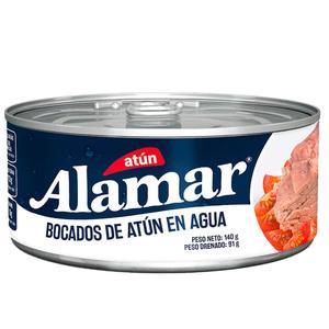 ATUN ALAMAR BOCADOS EN AGUA *140GR