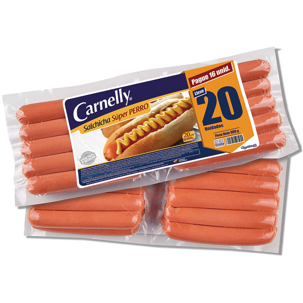 SALCHICHA CARNELLY PERRO*480GR