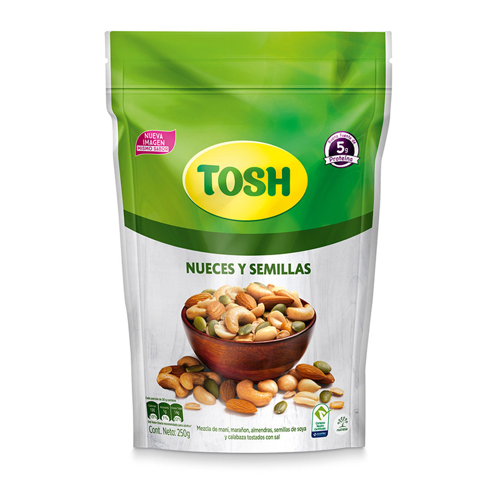 MEZCLA TOSH MIX NUECES/SEMILLA*250G