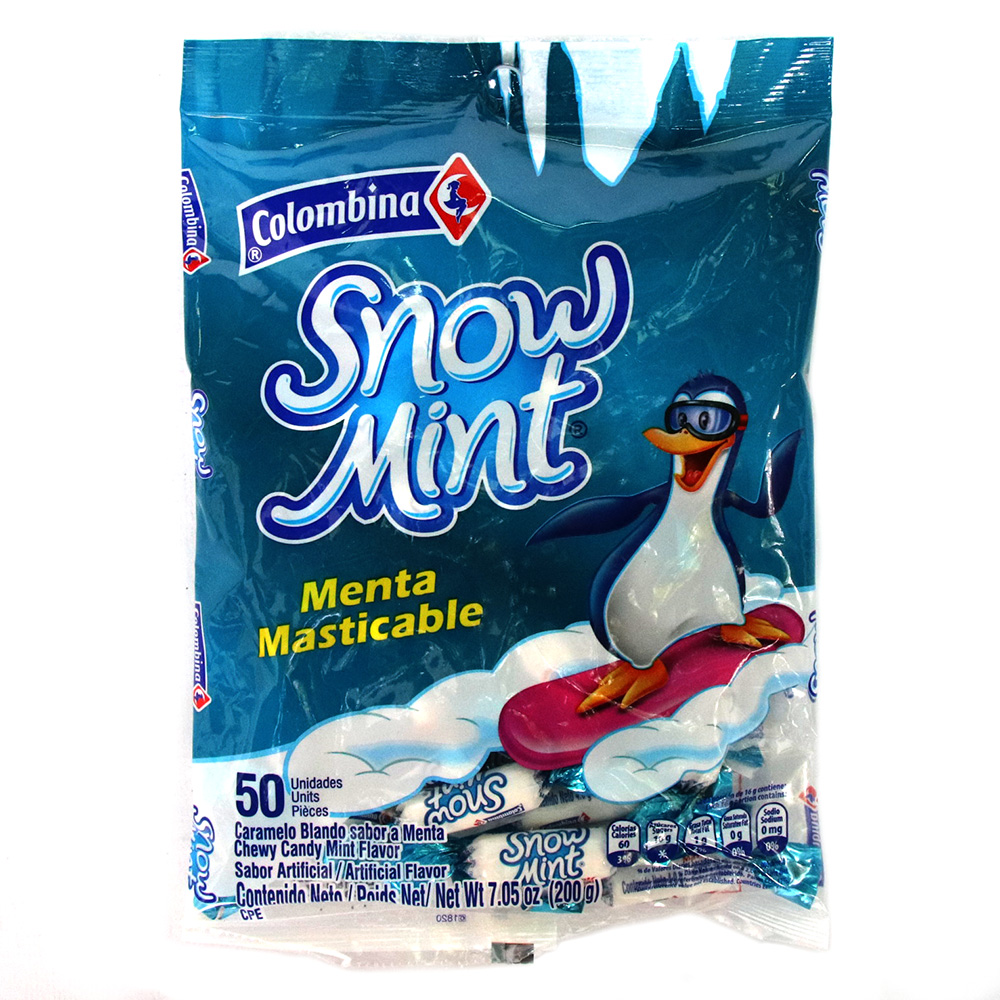 MENTA SNOW MINT COLOMBINA * 50 UND