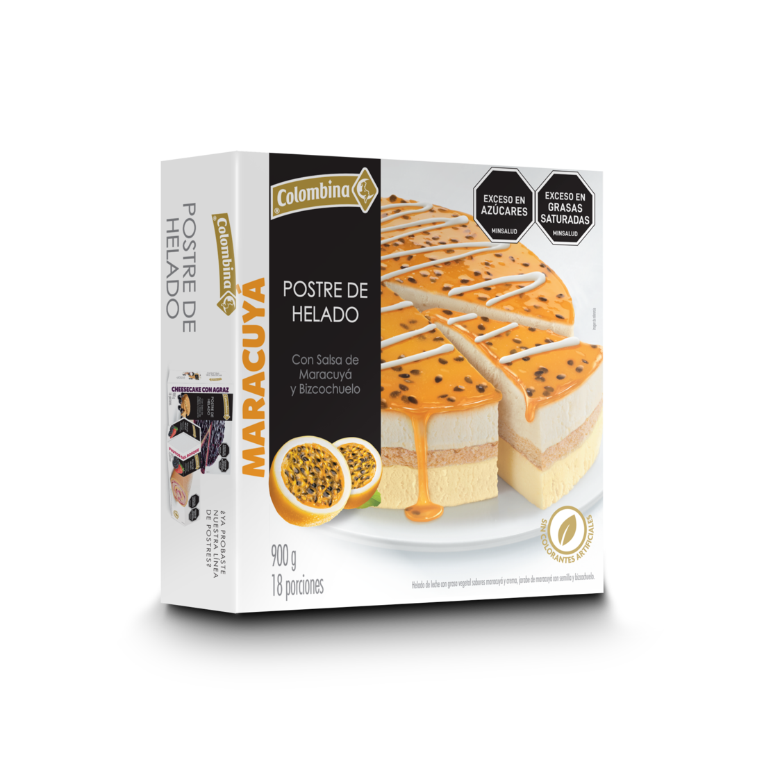 TORTA HELADO COLOMBINA MARACU*900G