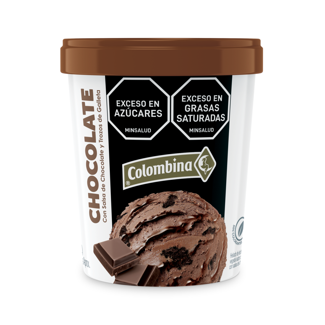 HELADO COLOMBINA CHOCOLATE*600G