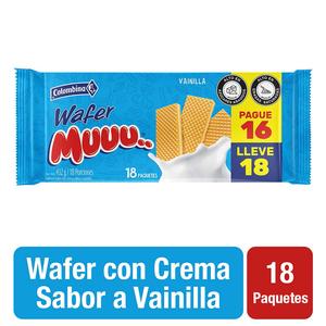 GALLETA WAFER MUUU VAIN PG 16 LL 18