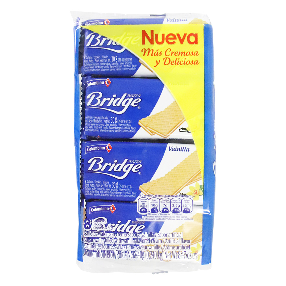 GALLETAS BRIDGE VAINILLA*240GR