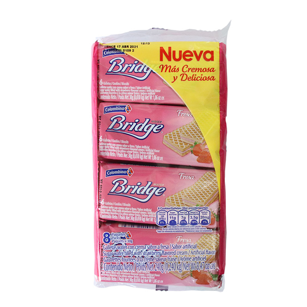 GALLETAS BRIDGE FRESA*240GR