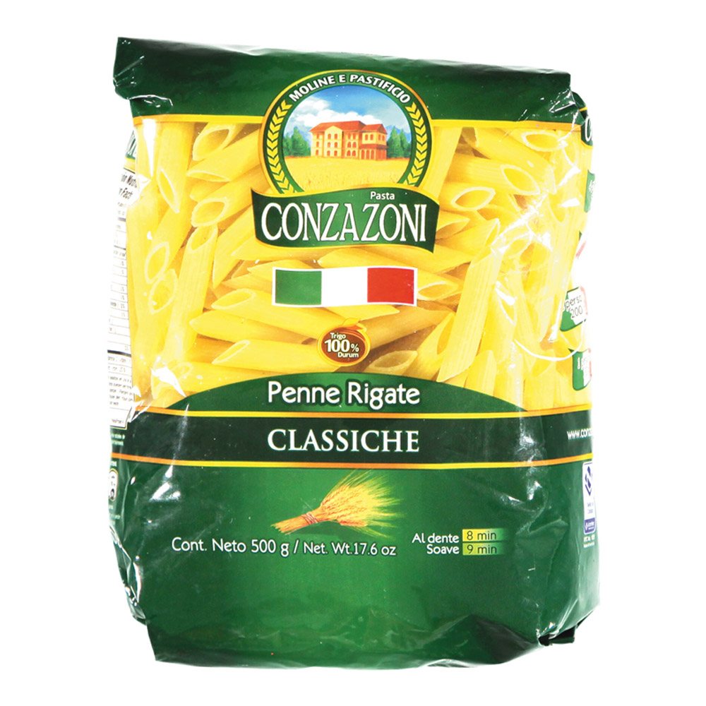 PASTAS CONZAZONI PENNE RIGATI*500GR