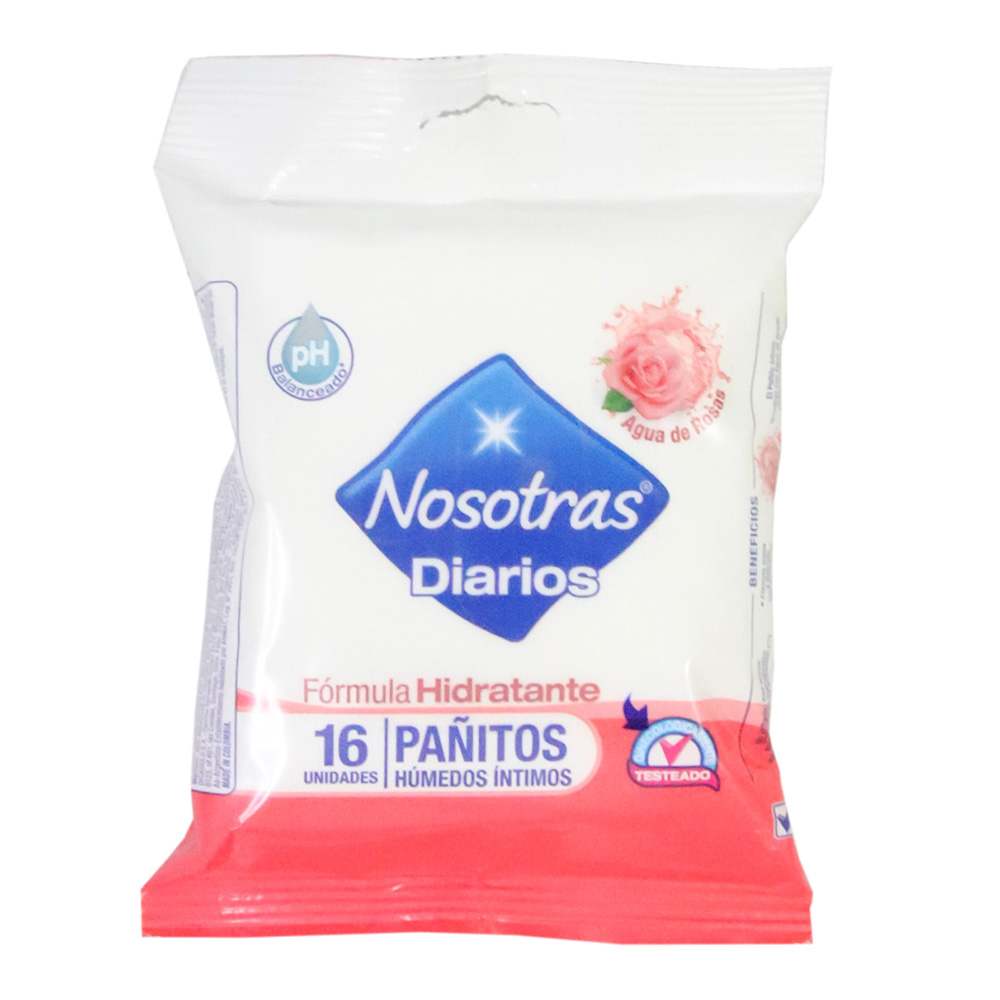 PAÑITOS  INTIMOS NOSOTRAS HIDRAT*16