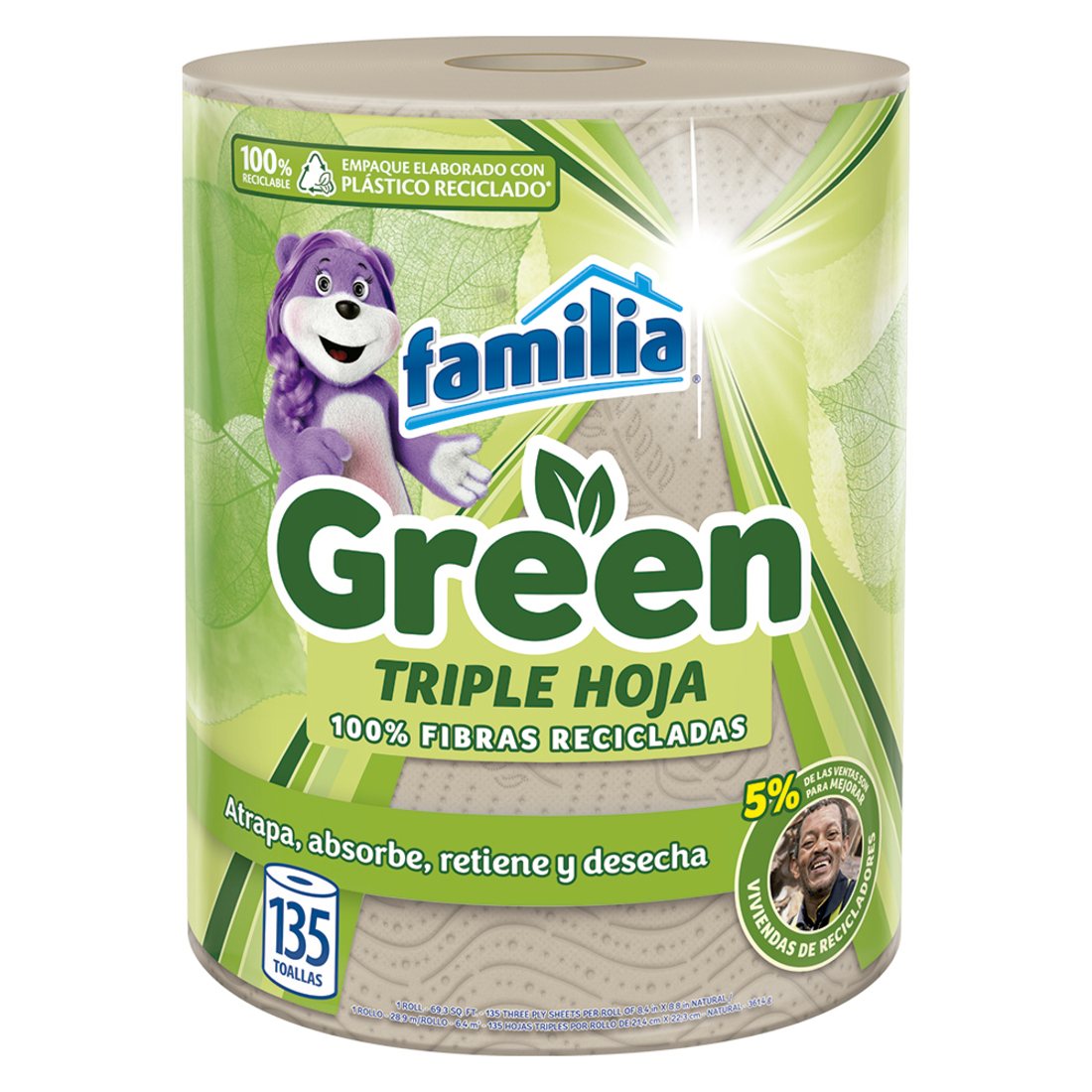 TOA COCINA FAMILIA GREEN*135H
