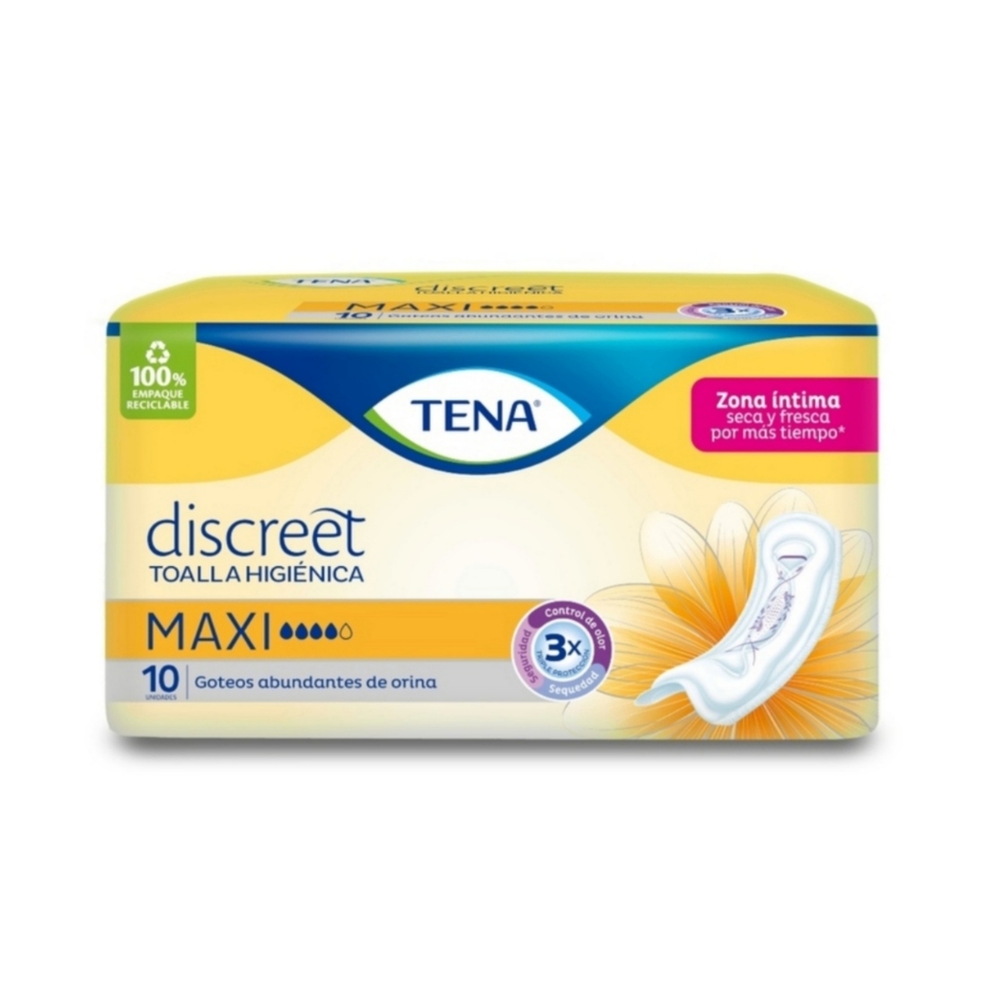 PAÑAL TENA MUJER MAXI*10 UND