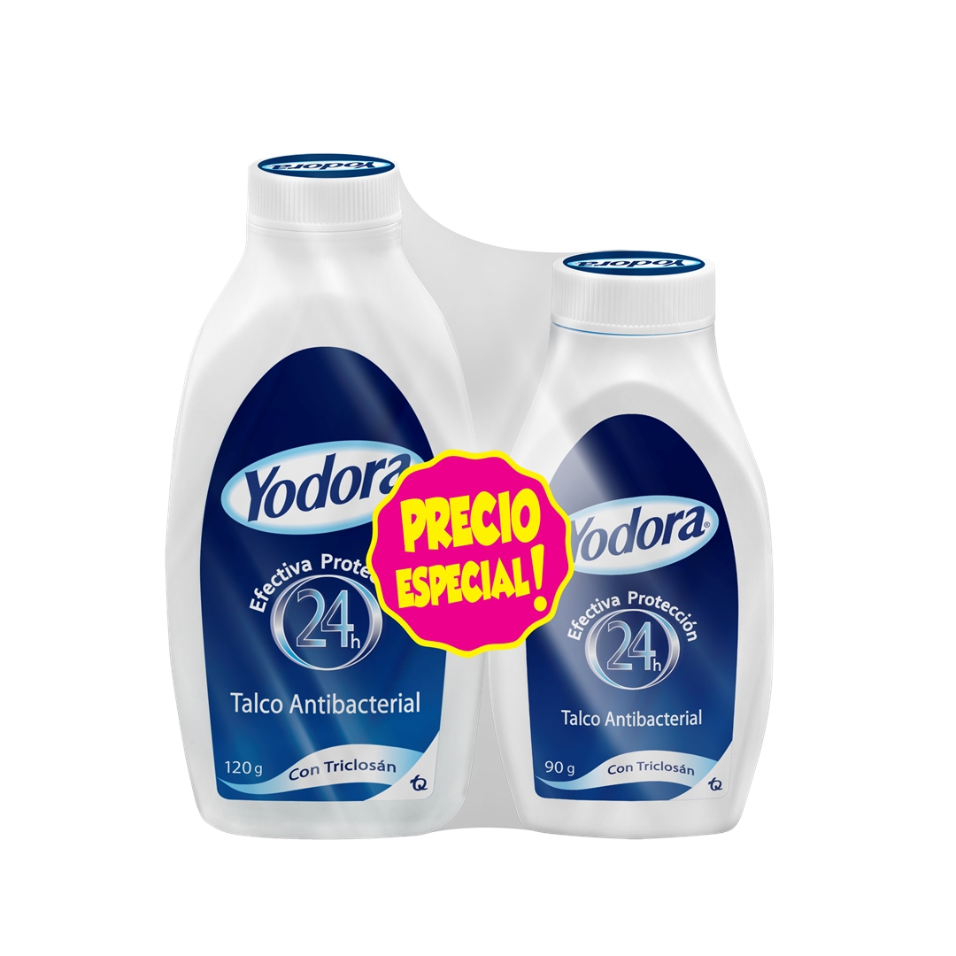 TALCO YODORA *120G+90GR