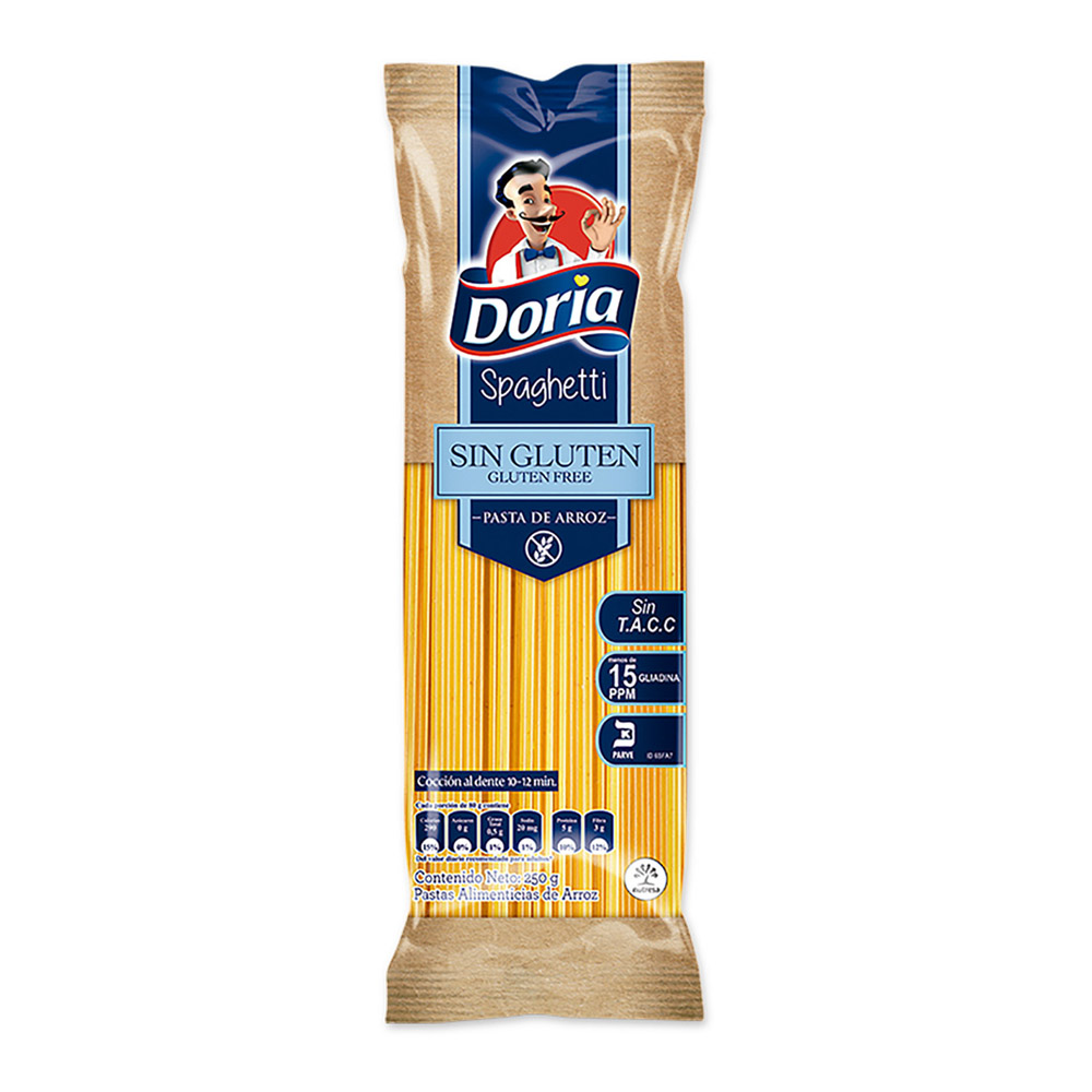 PASTAS DORIA ESPAG SIN GLUTEN*250GR