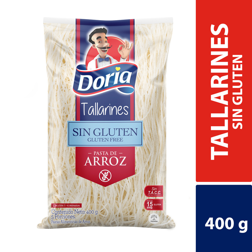 PASTAS DORIA TALLARIN SIN GLUTEN*400GR