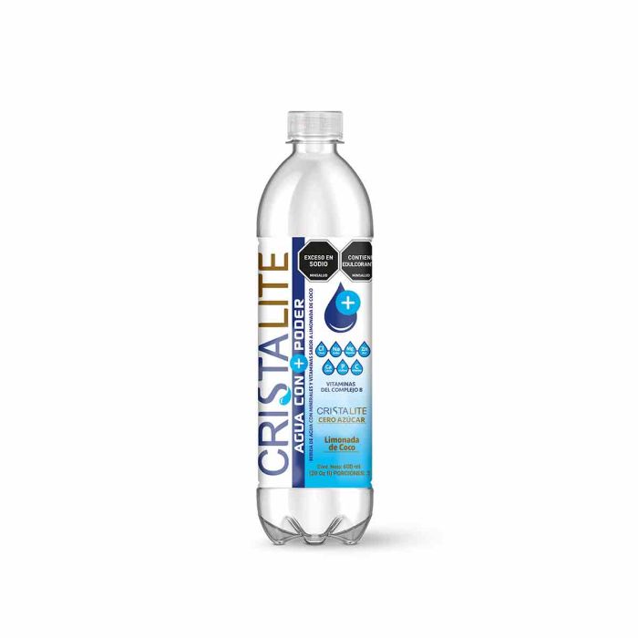AGUA CRISTAL LITE LIMONADA COCO*600ML