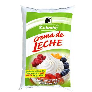 CREMA D LECHE COLANTA*870G