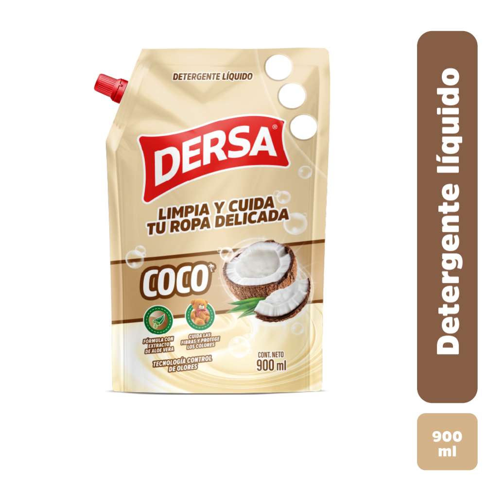 DETERGENTE DERSA COCO LIQ*900ML