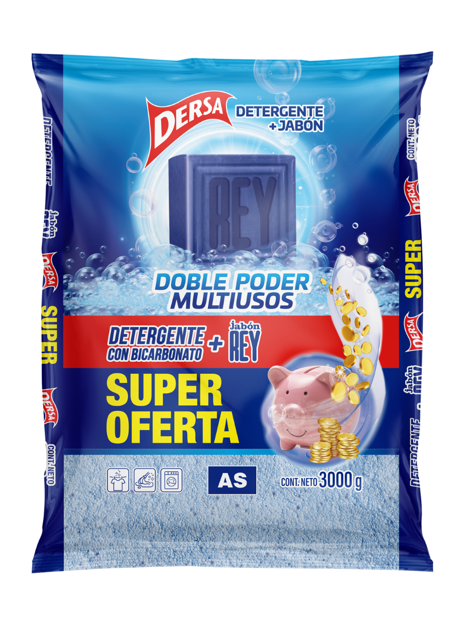 DETERGENTE DERSA BICARBO+REY*3000GR