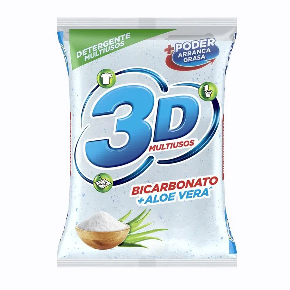 DETERGENTE 3D EUCA/LIMON *500G