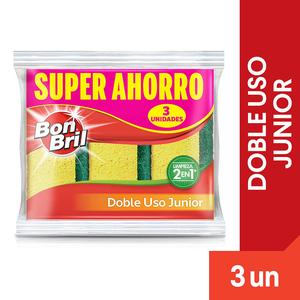 ESPONJA BON BRIL DOBLE USO*3U