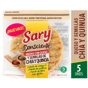 AREPAS SARY QUESO SEM/CHIA*400G