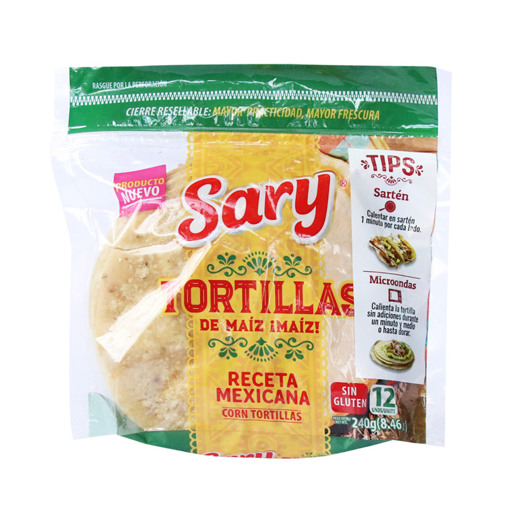 TORTILLAS MAIZ SARY*240*12U
