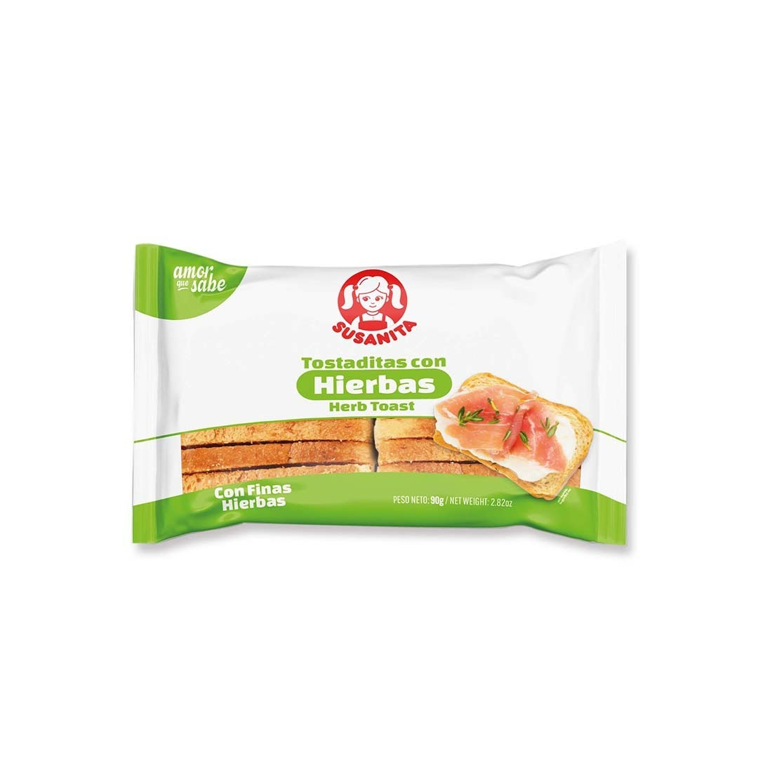 TOSTADAS SUSANITA HIERBAS*90G