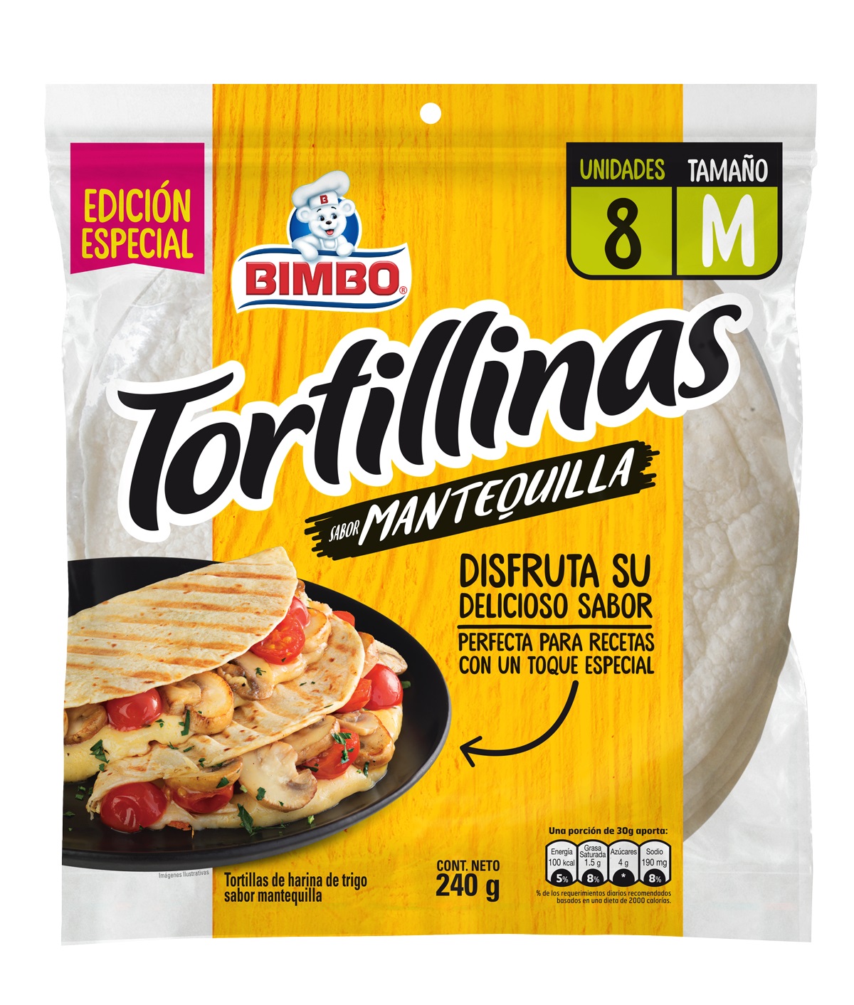 TORTILLA BIMBO MANTEQUILLA*8U