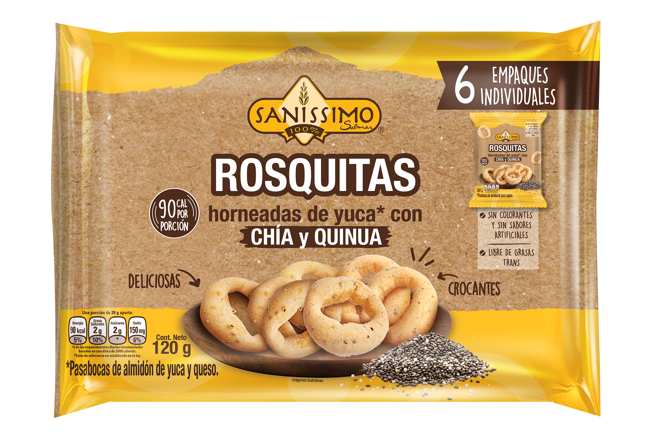 ROSQUITAS CHIA*120GR